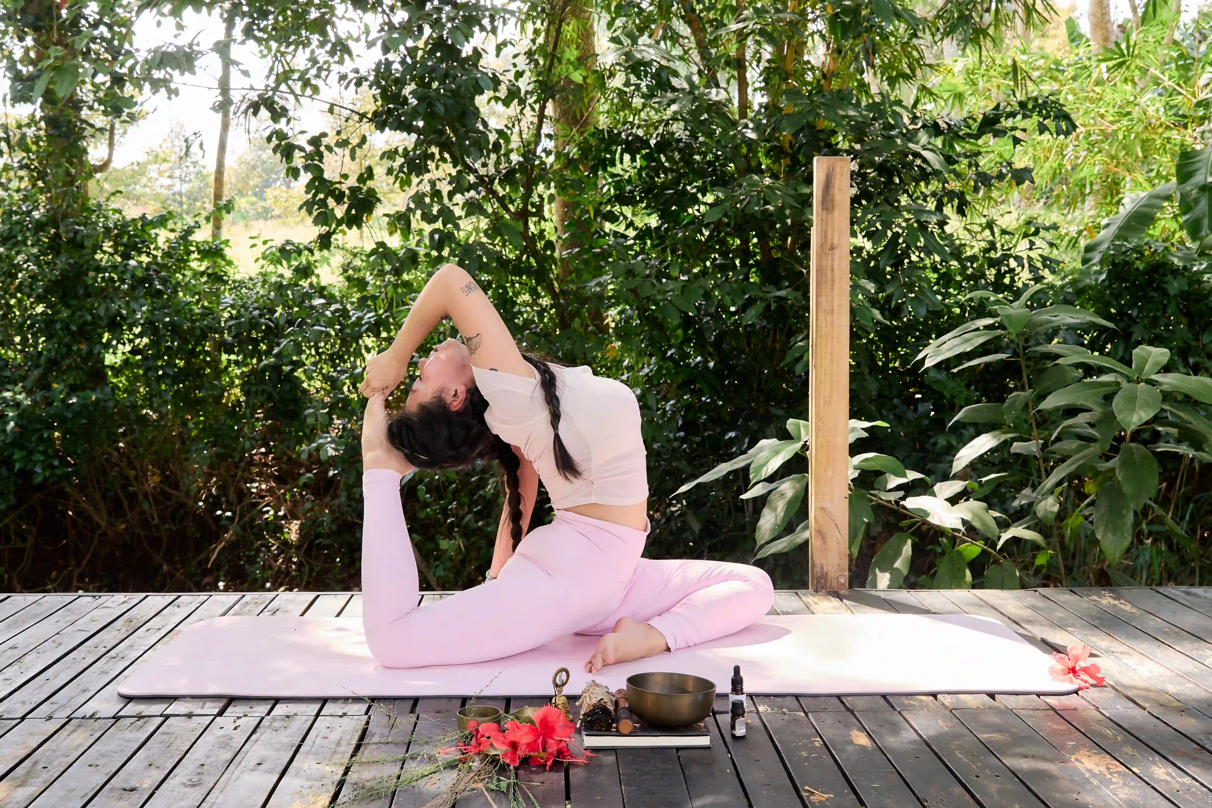 Yoga thiền định trong rừng 